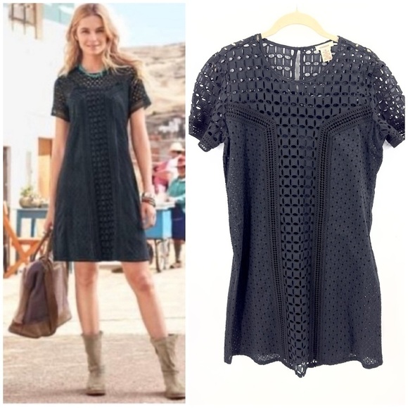Sundance Dresses & Skirts - Sundance Eyelet Essence Dress Womens 10 Boho Whimsigoth Festival Beach Cotton